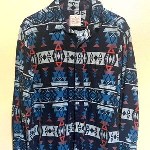Medium southwest print button down